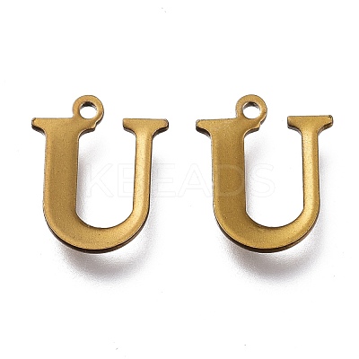 PVD Vacuum Plating  304 Stainless Steel Charms STAS-H112-U-AB-1