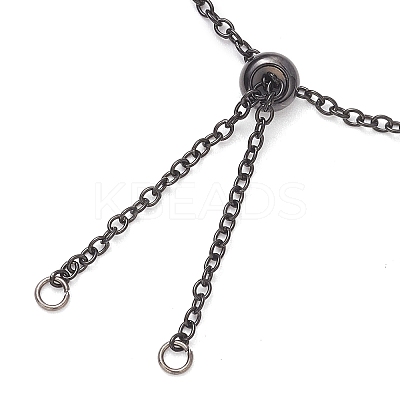 3Pcs 3 Colors Adjustable Stainless Steel Cable Chain Slider Bracelet Making AJEW-JB01232-1
