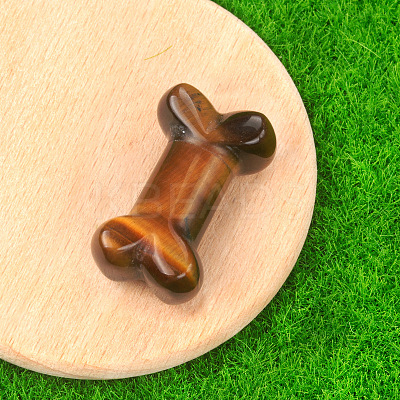 Natural Tiger Eye Carved Healing Bone Figurines PW-WG39010-16-1