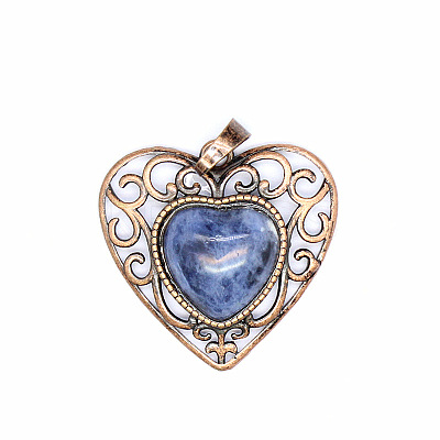 Retro Hollow Natural Sodalite Pendants PW-WGAB5DC-03-1