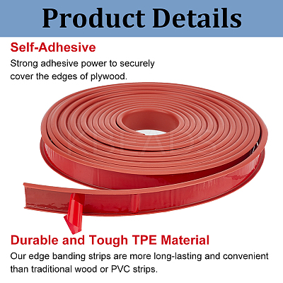 TPE Self-Adhesive Flexible Molding Trim DIY-WH0578-82B-02-1