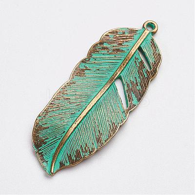 Tibetan Style Alloy Pendants PALLOY-F187-05ABG-1