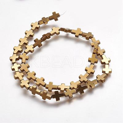Non-magnetic Synthetic Hematite Beads Strands G-P218-17-01-1