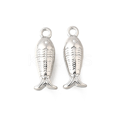 Ocean Theme Brass Charms KK-C096-13A-P-1