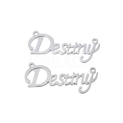 Non-Tarnish 304 Stainless Steel Connector Charms STAS-N095-129-1