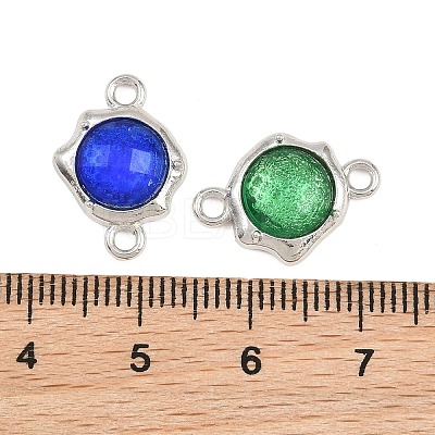 Alloy Resin Sun Connector Charms RE-CBA4818-03B-1