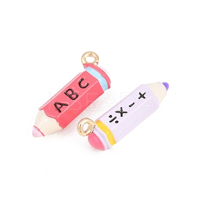 Alloy Enamel Pendants ENAM-D320-01B-1