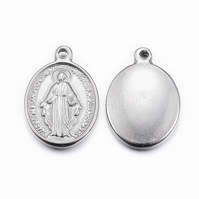 Non-Tarnish 304 Stainless Steel Pendants STAS-G179-21P-1