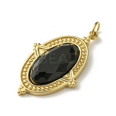Faceted Natural Obsidian Pendants FIND-Z028-40D-1