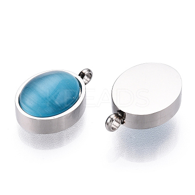 304 Stainless Steel Pendants STAS-T064-15P-1