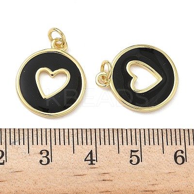 Brass Enamel Pendants KK-M207-D02-07-1-1