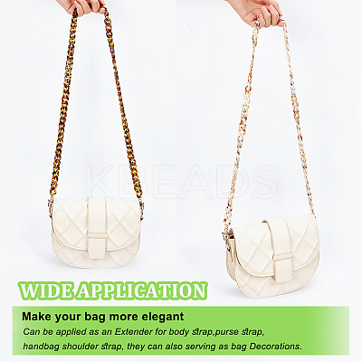 2Pcs 2 Colors Purse Chains DIY-WR0003-25-1