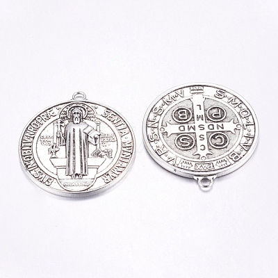Tibetan Style Alloy Big Pendants TIBEP-A17171-AS-FF-1