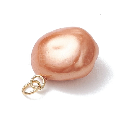 Dyed Natural Keshi Pearl Pendants PALLOY-JF04837-1