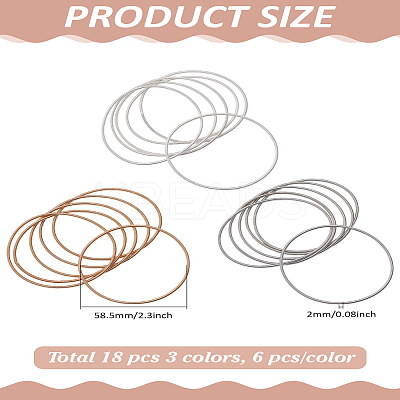 18 Strands 3 Colors Spring Bracelets TWIR-LP0001-01-1