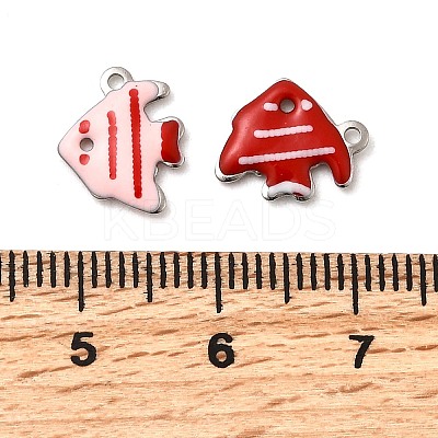 304 Stainless Steel Enamel Charms LS-STAS-Q363-14F-P-1