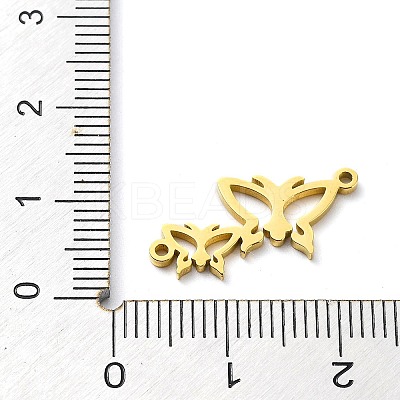 304 Stainless Steel Connector Charms STAS-D036-03B-G-1