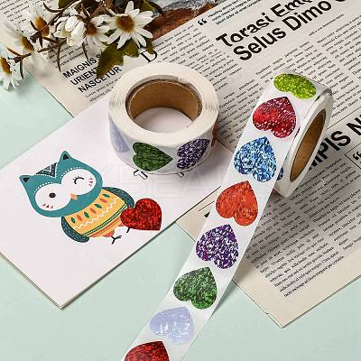 Heart Shaped Stickers Roll LS-DIY-K027-A16-1