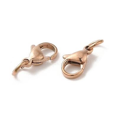 304 Stainless Steel Lobster Claw Clasps LS-STAS-K155-B-11RG-1