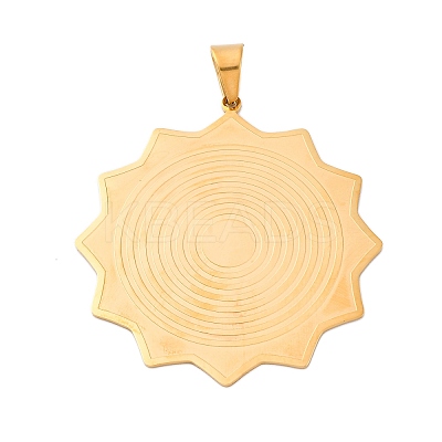 304 Stainless Steel Big Pendants STAS-U043-07A-G-1