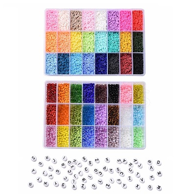 DIY Beads Jewelry Kits DIY-JQ0001-09-4mm-1