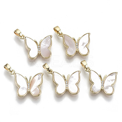 Natural Freshwater Shell Pendants KK-R112-015-NF-1