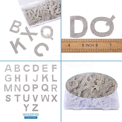 Glitter Hotfix Rhinestone Iron on Patches DIY-CD0001-10D-1