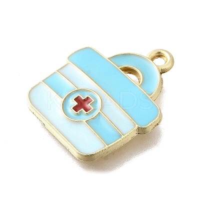 Medical Theme Alloy Enamel Pendants FIND-G090-02B-02-1