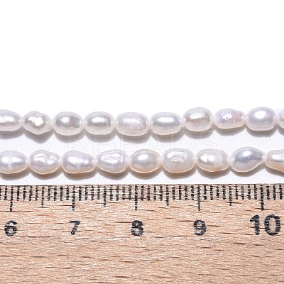Natural Cultured Freshwater Pearl Beads Strands X-PEAR-N014-04E-01-1