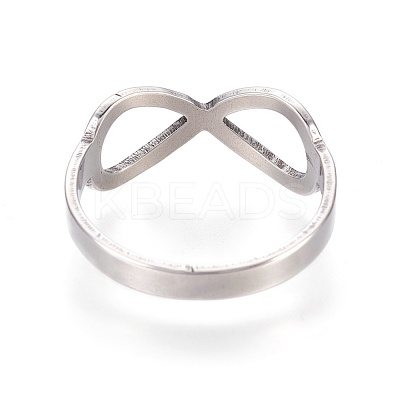 Tarnish Resistant 201 Stainless Steel Finger Rings RJEW-R133-02-B-1