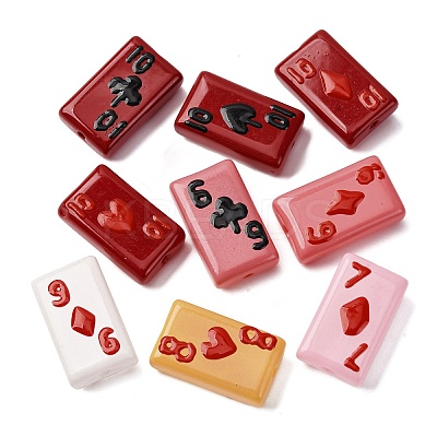 Baking Paint Glass Enamel Beads LAMP-Q045-07-1