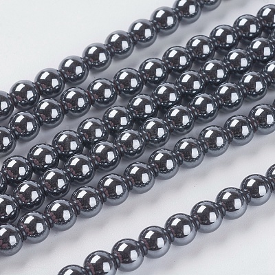 Non-Magnetic Synthetic Hematite Beads Strands G-H1072-1-1