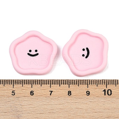 Smiling Face Resin Cabochons CRES-S372-01D-1