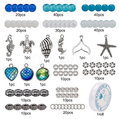 DIY Ocean Themed Bracelet Making Kits DIY-SC0014-07AS-1