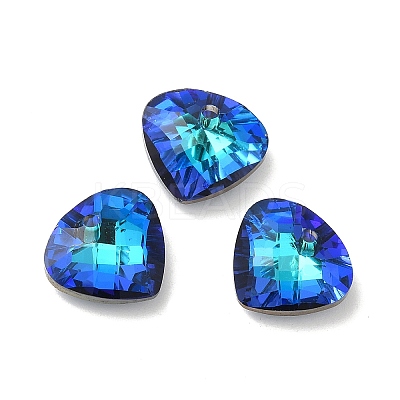 Electroplated Glass Pendants EGLA-M029-02-1