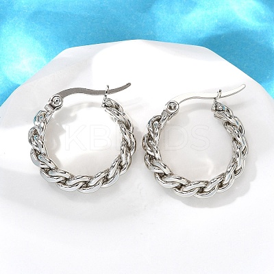 201 Stainless Steel Hoop Earrings EJEW-Q026-14P-B-1