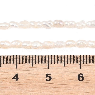 Natural Cultured Freshwater Pearl Beads Strands PEAR-D003-01D-01-1