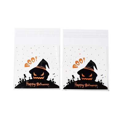 Halloween Theme Plastic Bakeware Bag OPP-Q004-01J-1