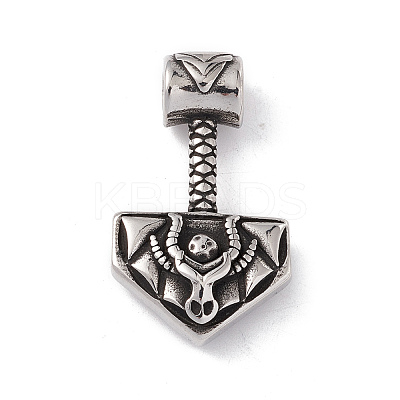 304 Stainless Steel Manual Polishing Pendants STAS-G267-21AS-1