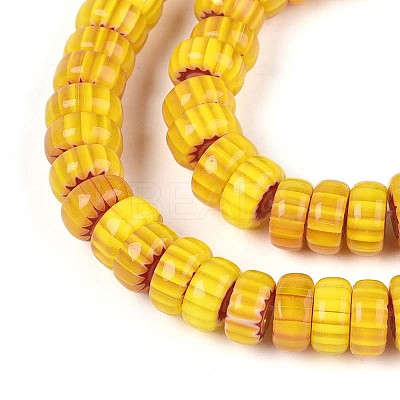 Handmade Millefiori Glass Beads Strands X-LAMP-T021-27B-01-1