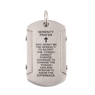 Non-Tarnish 304 Stainless Steel Pendants STAS-K283-04P-1