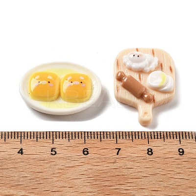 Cute Mini Cartoon Food Series Resin Cabochons CRES-I038-02C-1