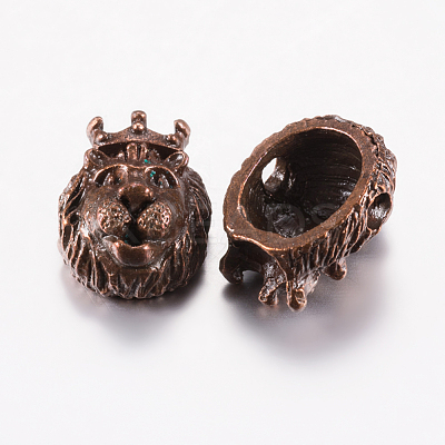 Tibetan Style Alloy Beads PALLOY-F200-08R-1