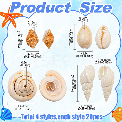 DIY Natural Shell Beads Bracelets Jewelry Making Kits DIY-YW0010-33-1