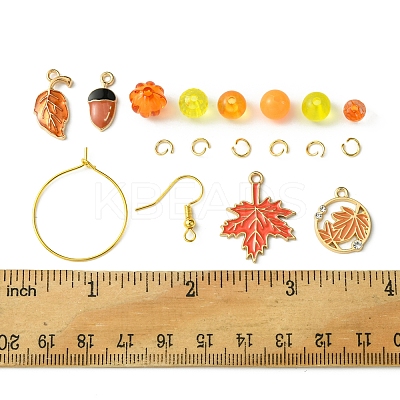 Acrylic Bead DIY Earring Making Kits DIY-FS0006-67C-1