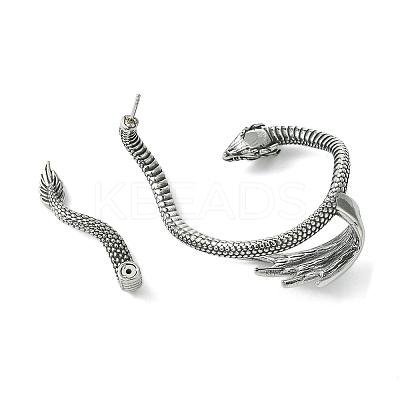 316 Surgical Stainless Steel Cuff Earrings EJEW-E300-01AS-07-1