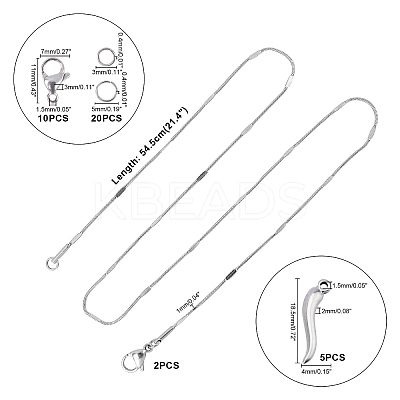 DIY Necklace Making Kits STAS-UN0005-37-1