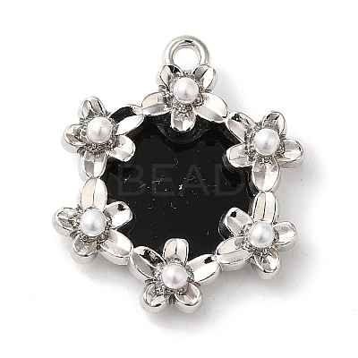 Flower Rack Plating Alloy Pendants FIND-I039-023B-P-1