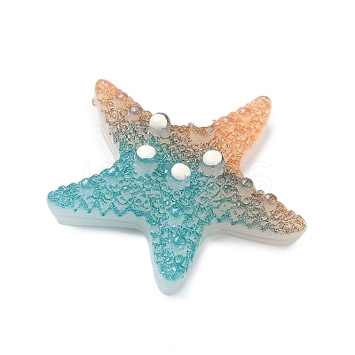 Gradient Color Opaque Resin Decoden Cabochons CRES-P036-01A-01-1