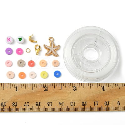 Handmade Polymer Clay Heishi Bead DIY Jewelry Kits DIY-FS0006-66A-1